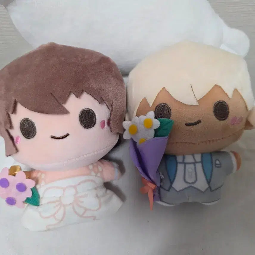 [BUNJANG] Detective Conan Haibara Ai, Amuro Tooru, Roses, Azusa Aoi Plush Doll Set / 명탐정코난 하이바라 아무로 장미 안기준 봉제인형
