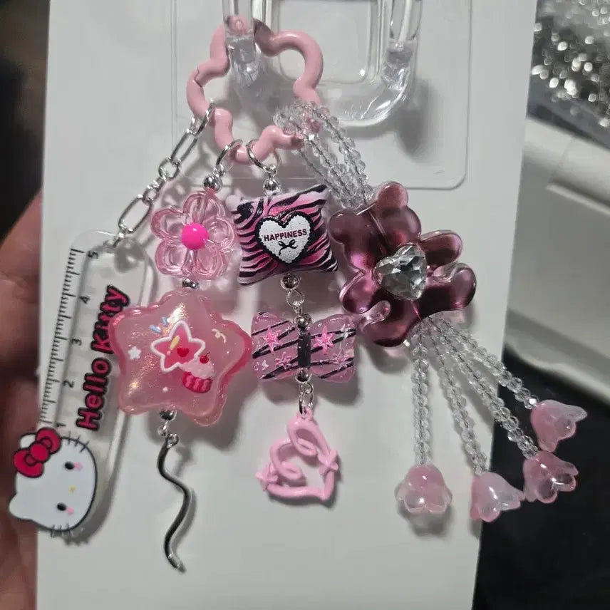 [BUNJANG] Hello Kitty Pink Keychain / 핑크색 헬로키티 키링