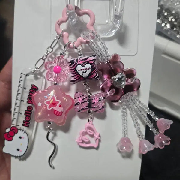[BUNJANG] Hello Kitty Pink Keychain / 핑크색 헬로키티 키링