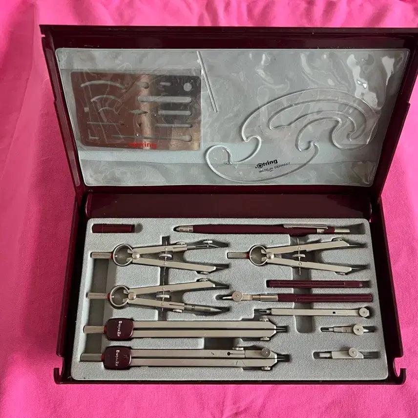 [BUNJANG] Rotring Vintage Master Bow Precision Drafting Set / [희귀템] 로트링(rOtring) 빈티지 마스터 보우 정밀 제도 세