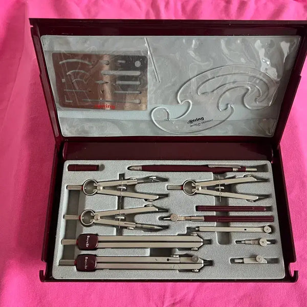 [BUNJANG] Rotring Vintage Master Bow Precision Drafting Set / [희귀템] 로트링(rOtring) 빈티지 마스터 보우 정밀 제도 세