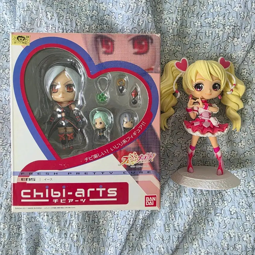 [BUNJANG] Fresh Pretty Cure! Innocent (Isu) Chibi-Arts & Cure Peach Q Posket Figure / (레어,급처)프레시 후레쉬 프리큐어 이스 치비아츠+큐포스켓 피치 피규어