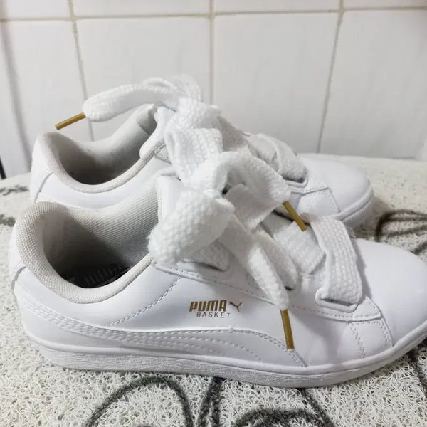 [BUNJANG] Puma Basket Sneakers White / 퓨마 바스켓 스니커즈 화이트