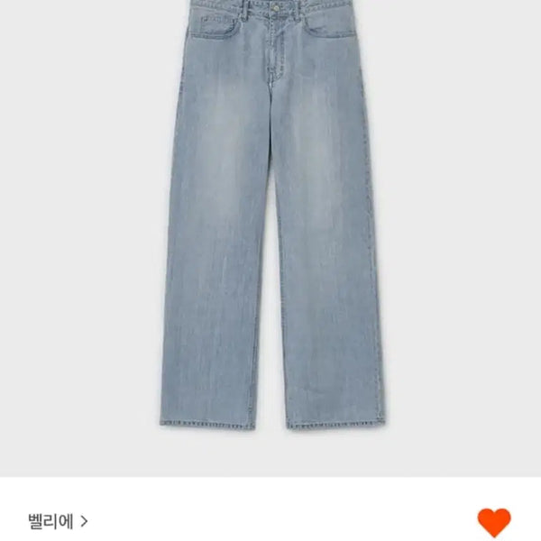 [BUNJANG] Bellier True Wide Denim Pants Bleached Indigo Size S / 벨리에 트루와이드데님 팬츠 블리치드인디고 s사이즈