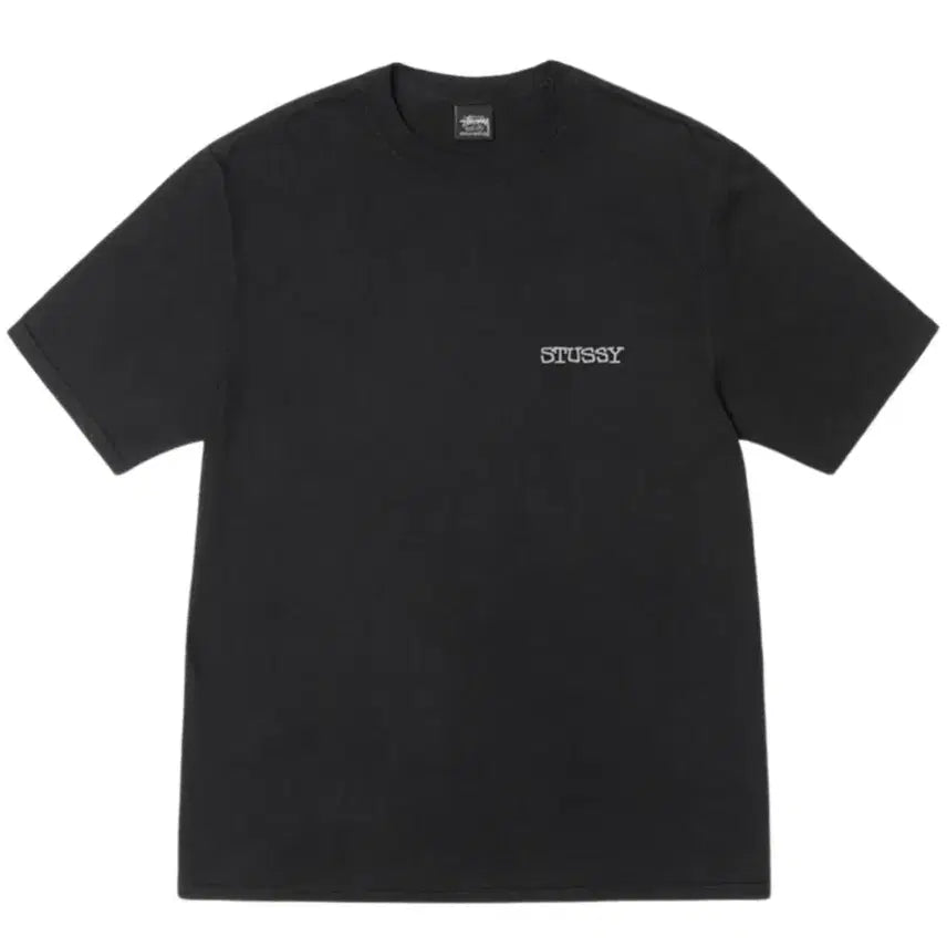 [BUNJANG] Stussy Pigment Dyed Jumbo T-Shirt Black / 스투시 피그먼트 반팔 티셔츠