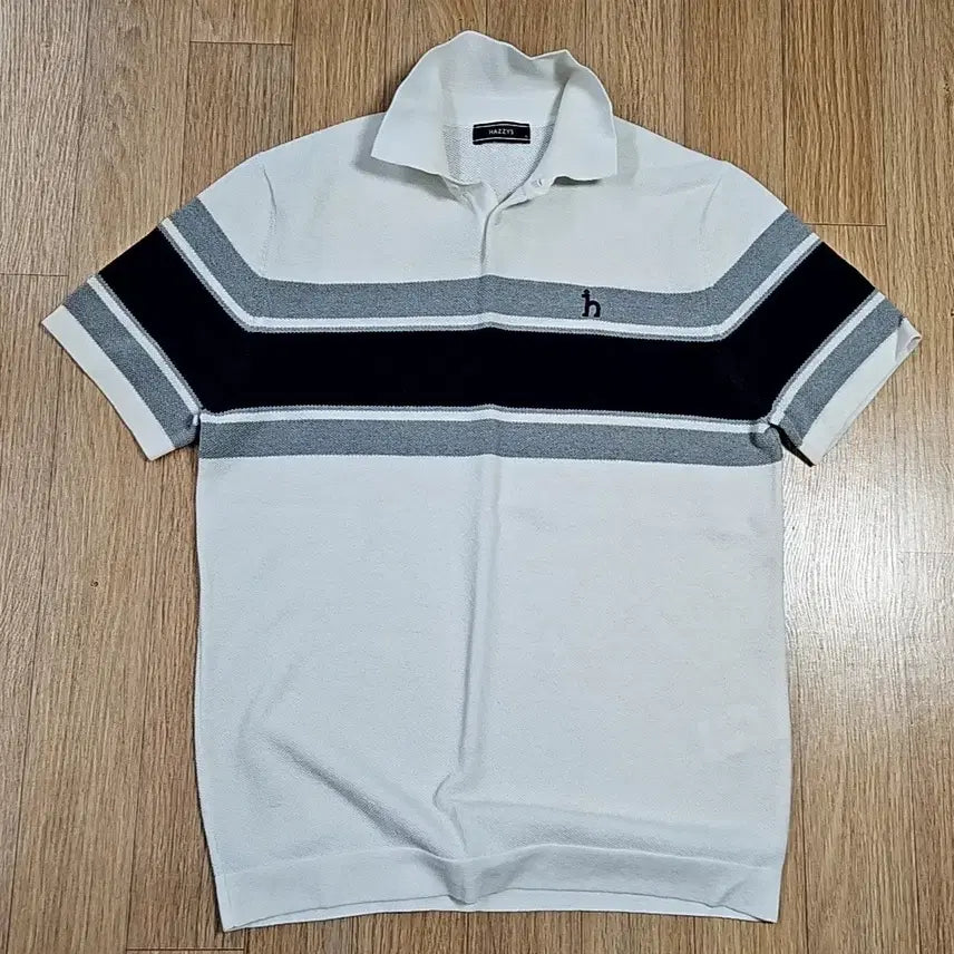 [BUNJANG] Hazzys Men's Short Sleeve Polo Shirt / 헤지스 남성 반팔 카라티 흰색/블랙/그레이