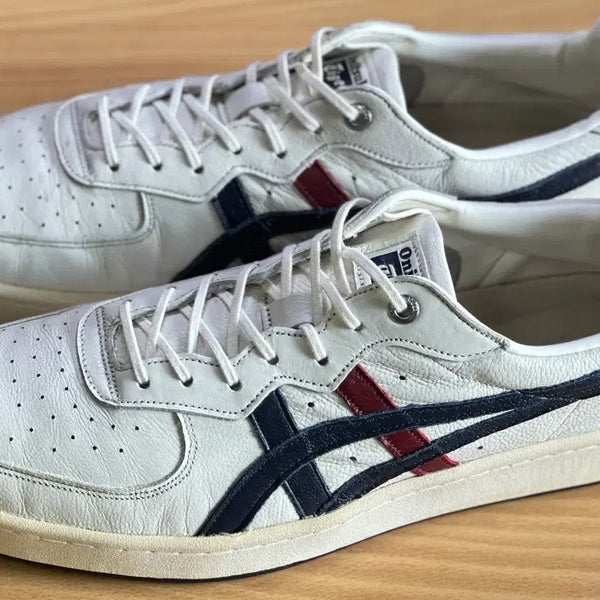 [BUNJANG] Onitsuka Tiger GSM SD White/Navy/Burgundy Sneakers (275mm) / 오니츠카타이거 GSM SD 화이트/네이비/버건디 275