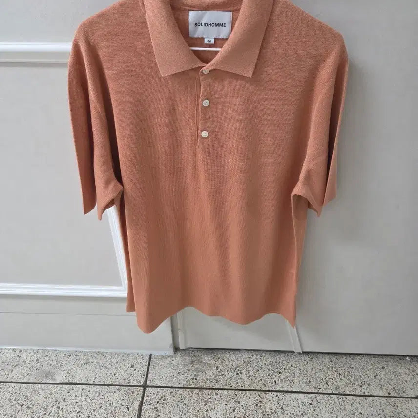 [BUNJANG] Solid Homme Silk Polo Shirt / 솔리드옴므 실크 카라티 105