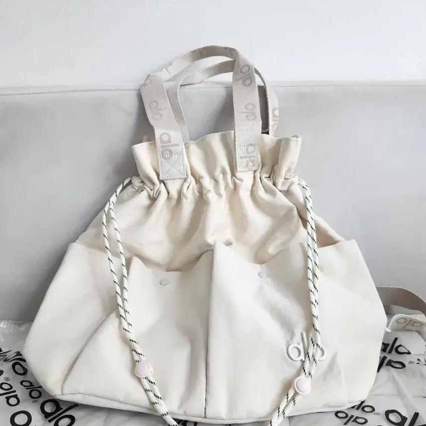 [BUNJANG] ALOO Two-Way Canvas Bucket Bag & Backpack / [미사용&새제품/반택무료] 알로 복조리 투웨이 캔버스 버킷백 및 백팩