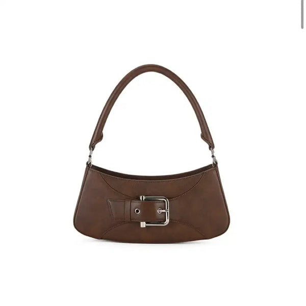 [BUNJANG] Osoi Belted Brocle Hobo Bag Cognac Brown / 오소이 벨티드 브로클 호보 백 코냑 브라운 BELTED BROCLE