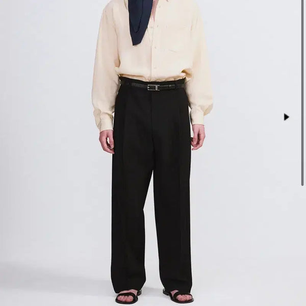 [BUNJANG] Recto 26SS Double Pleats Suit Pants Black S Size / 렉토 26ss 더블 플리츠 수트 팬츠 s size