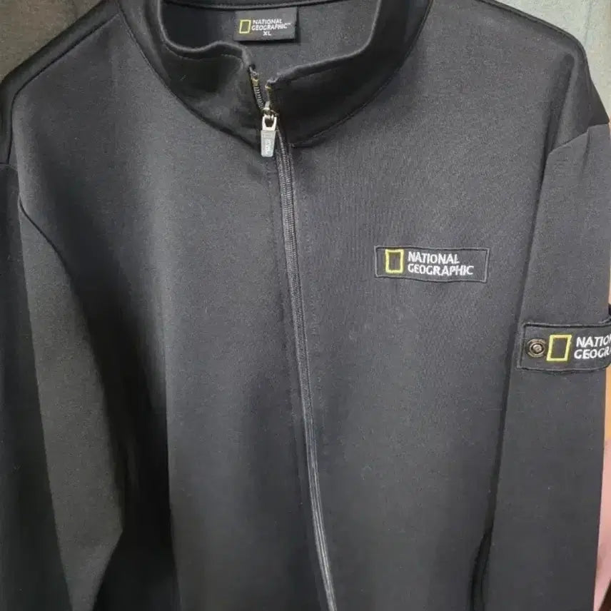 [BUNJANG] National Geographic Zip-Up Jacket Black XL (105) / 내셔널지오그래픽 집업 자켓 블랙 XL 105  상태좋아요