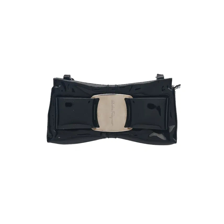 [BUNJANG] Salvatore Ferragamo Enamel Vara Ribbon Shoulder Bag / 페라가모 에나멜 바라 리본 숄더백