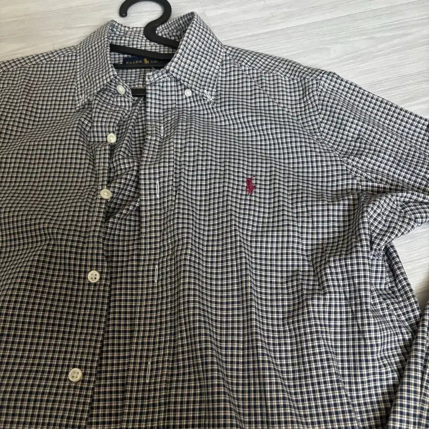 [BUNJANG] Polo Ralph Lauren Check Shirt Men's Size M / 폴로 랄프로렌 체크 남방 셔츠