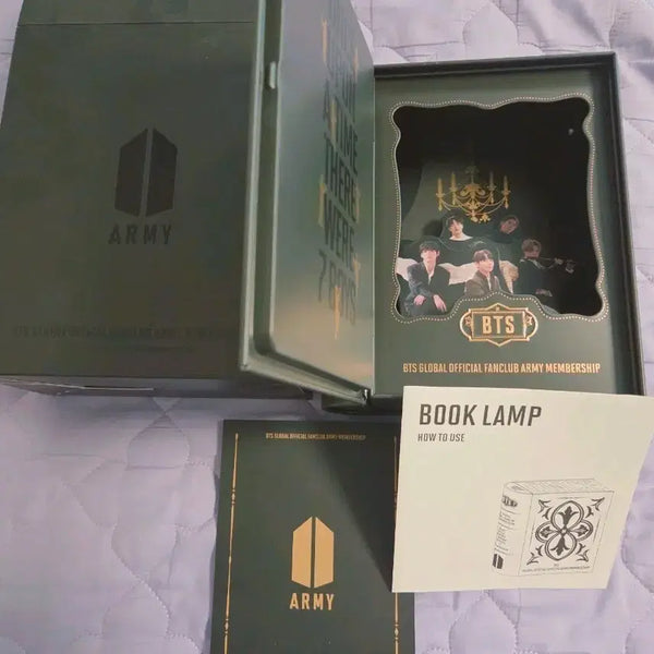 [BUNJANG] BTS Global Official Fanclub Membership Kit Book Lamp / BTS 북램프 (글로벌 공식 팬클럽 멤버십 키트)