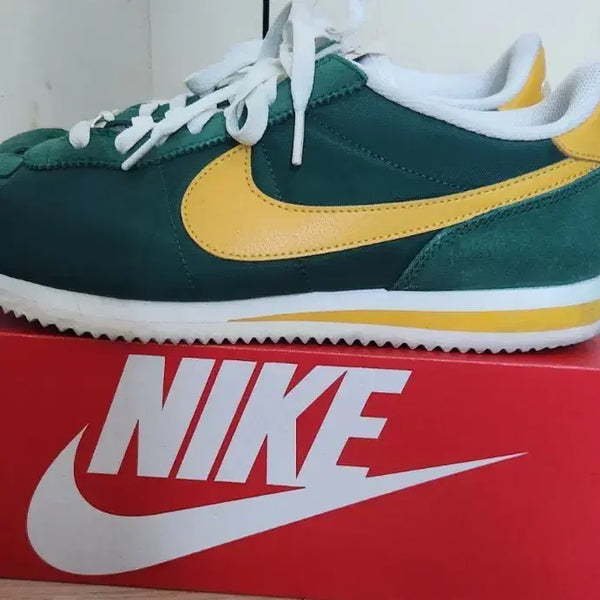 [BUNJANG] Nike Cortez TXT Green Yellow 270mm / 정품>나이키 코르테즈 TXT 그린 옐로우 270mm