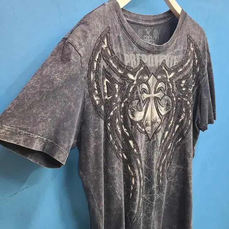 [BUNJANG] Prepotente Vintage American Biker Cross Graphic T-Shirt / 오뻐 달려~미국 빈티지 바이크 반팔티like그런지 크로스