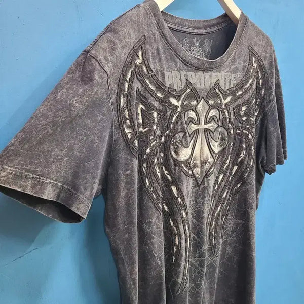 [BUNJANG] Prepotente Vintage American Biker Cross Graphic T-Shirt / 오뻐 달려~미국 빈티지 바이크 반팔티like그런지 크로스