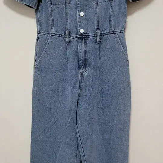 [BUNJANG] Denim Jumpsuit - Size L / 데님 점프수트 L