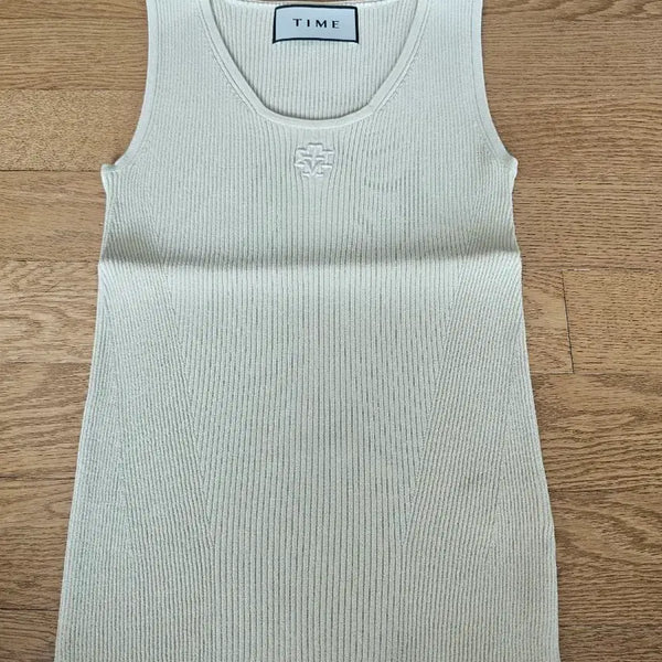 [BUNJANG] Time Sleeveless Knit Top / (새상품) 타임 슬리브리스 니트탑