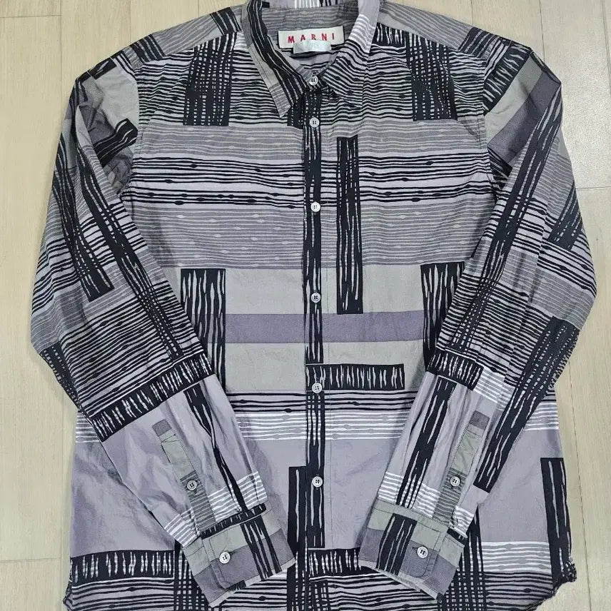 [BUNJANG] MARNI Men's Long Sleeve Shirt Grey Size 50 / [MARNI] 마르니 남성 긴팔셔츠 그레이 50