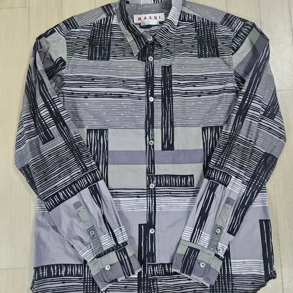 [BUNJANG] MARNI Men's Long Sleeve Shirt Grey Size 50 / [MARNI] 마르니 남성 긴팔셔츠 그레이 50