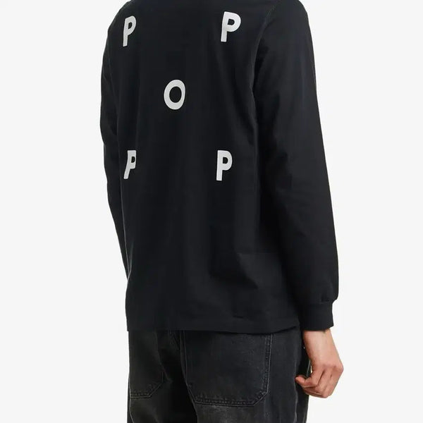[BUNJANG] Pop Trading Company Black Long Sleeve T-Shirt (M) / 팝트레이딩 롱슬리브