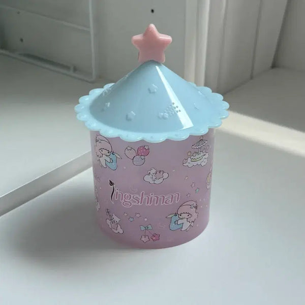 [BUNJANG] Sanrio Little Twin Stars Kiki Lala Vintage Storage Box Case Organizer Cotton Swab Holder / 산리오 리틀트윈스타 고전키키라라 보관함 케이스 정리함 면봉통 고전문구