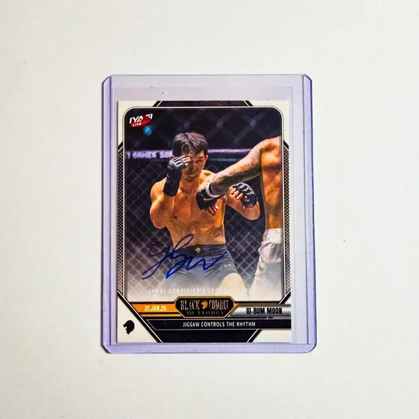 [BUNJANG] Moon Gi-beom Signed Autograph Card (Chrome Service) - Black Combat / 블랙컴뱃 직쏘 문기범 친필 싸인카드(크롬 서비스)