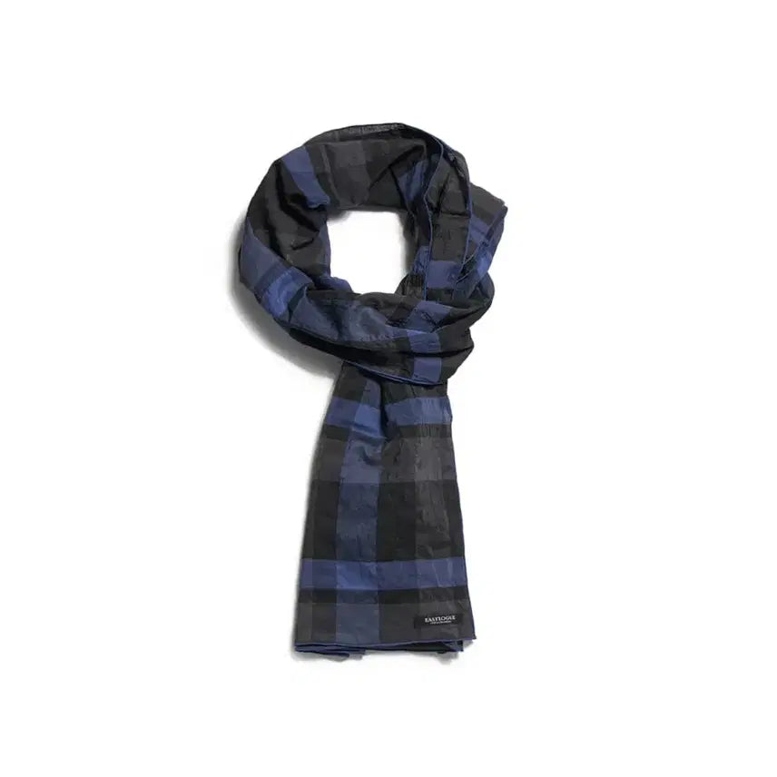 [BUNJANG] Eastlog Navy Check Scarf / [OS] 이스트로그 네이비체크 스카프
