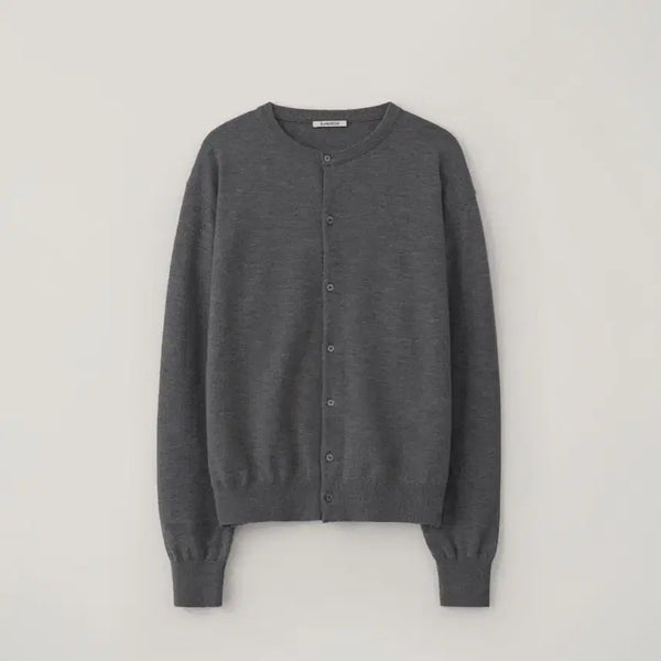 [BUNJANG] Blank Room Round Cardigan Mid Grey / [2] 블랭크룸 라운드 가디건 미드그레이