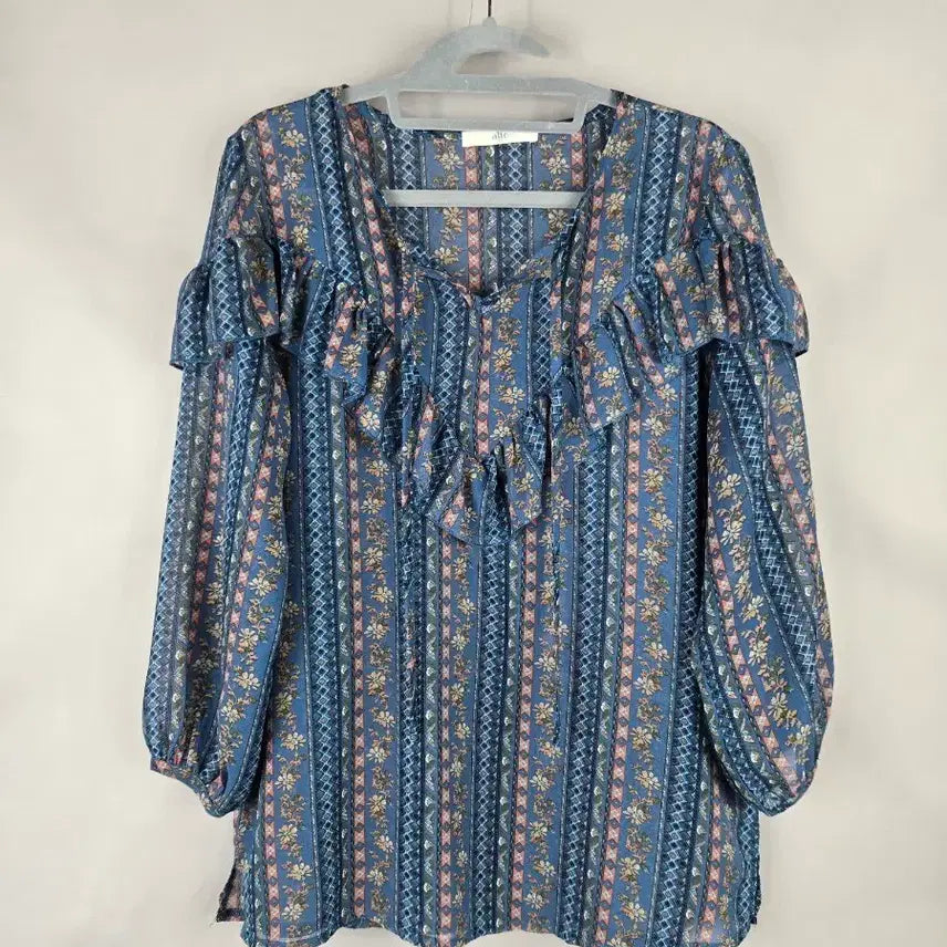 [BUNJANG] Alto Women's Chiffon See-through Ethnic Loose Fit Blouse / [무료배송]알토 55 여성 쉬폰 시스루 에스닉 루즈핏 블라우스 보헤미안