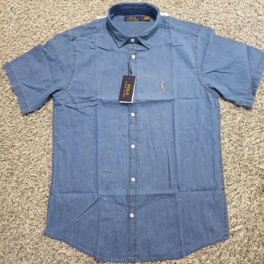 [BUNJANG] Polo Ralph Lauren Short Sleeve Denim Shirt / 폴로 랄프로렌 셔츠 데님