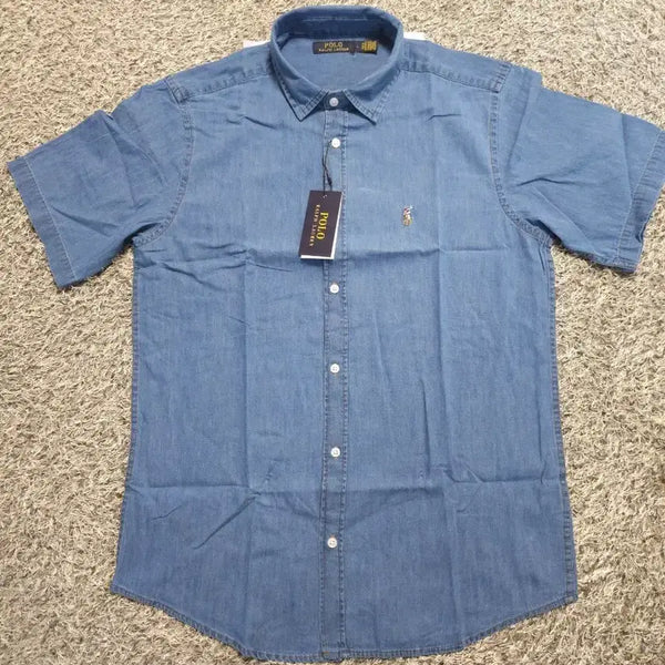[BUNJANG] Polo Ralph Lauren Short Sleeve Denim Shirt / 폴로 랄프로렌 셔츠 데님