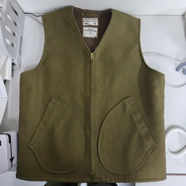 [BUNJANG] Okonkwo Sherpa Vest L40 Khaki / 브론슨st.정가12만) okonkwo 셰르파 조끼 베스트 L40 카키