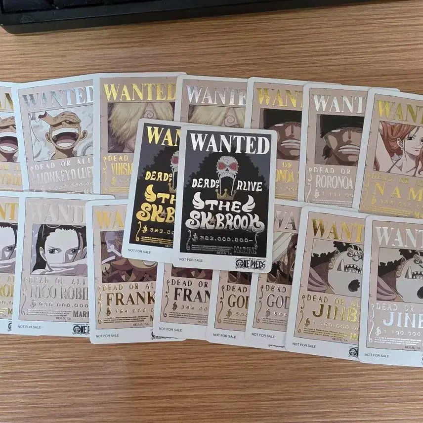 [BUNJANG] Baekdabang One Piece Wanted Posters Set / 빽다방 원피스 수배서 세트