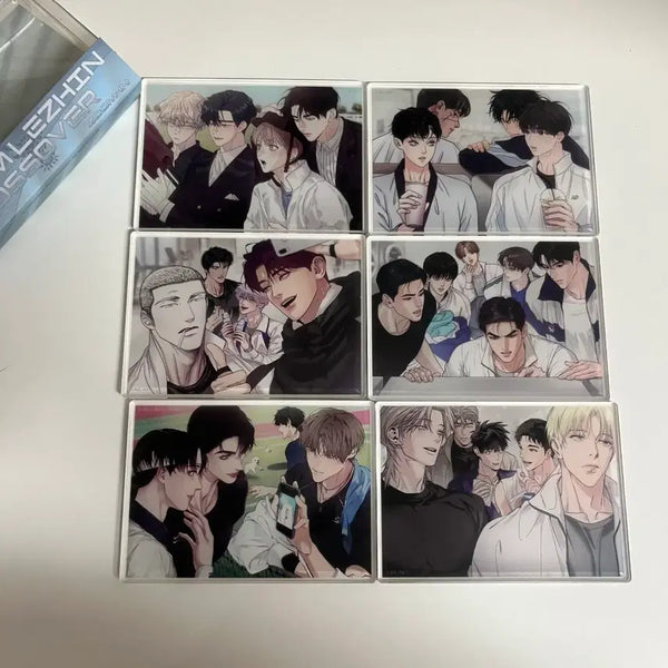 [BUNJANG] Timeless Resin Resin Comics Acrylic Block Set (6 Types) / 팀레진 레진코믹스 아크릴블록 6종 세트