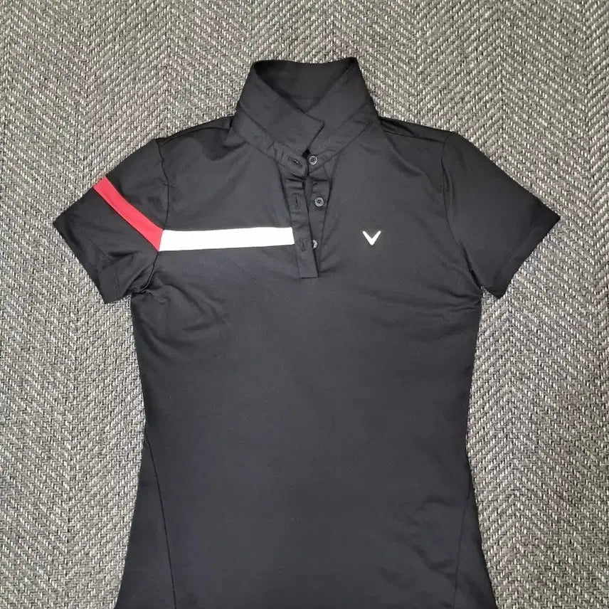 [BUNJANG] Callaway Golf Women's Black Short Sleeve Polo Shirt / 여성85)캘러웨이 골프 카라티
