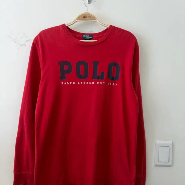 [BUNJANG] Polo Ralph Lauren Long Sleeve Shirt Red / 15. 폴로 롱슬리브 긴팔 레드