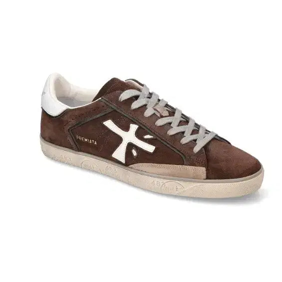 [BUNJANG] Premiata Sneakers Brown White Logo Size 280 / 프리미아타 스니커즈 280 새상품