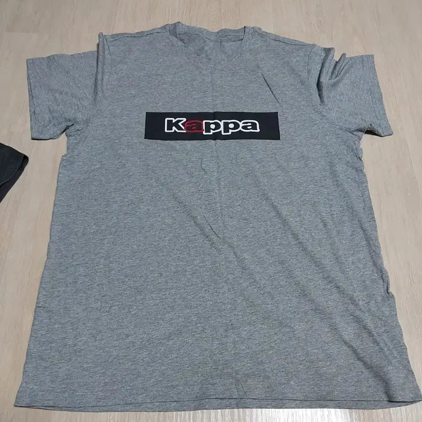 [BUNJANG] Kappa Short-Sleeve T-Shirt Gray / 카파 반팔 티셔츠 그레이