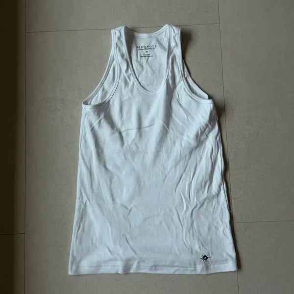 [BUNJANG] Bird Note Sleeveless Top White / 버드노트 슬리브리스 46 화이트 실착 0회