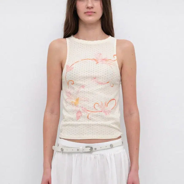 [BUNJANG] Cerric Morning Glory Sleeveless Top / 세릭 슬리브리스 cerric morning glory sleeveless