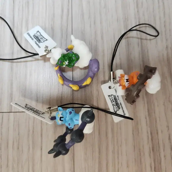 [BUNJANG] 2011 Pokemon Retro Strap Keychain Tornadus Thundurus Landorus Bundle / 2011 포켓몬스터 고전 레트로 스트랩 키링 토네로스 볼트로스 랜드로스