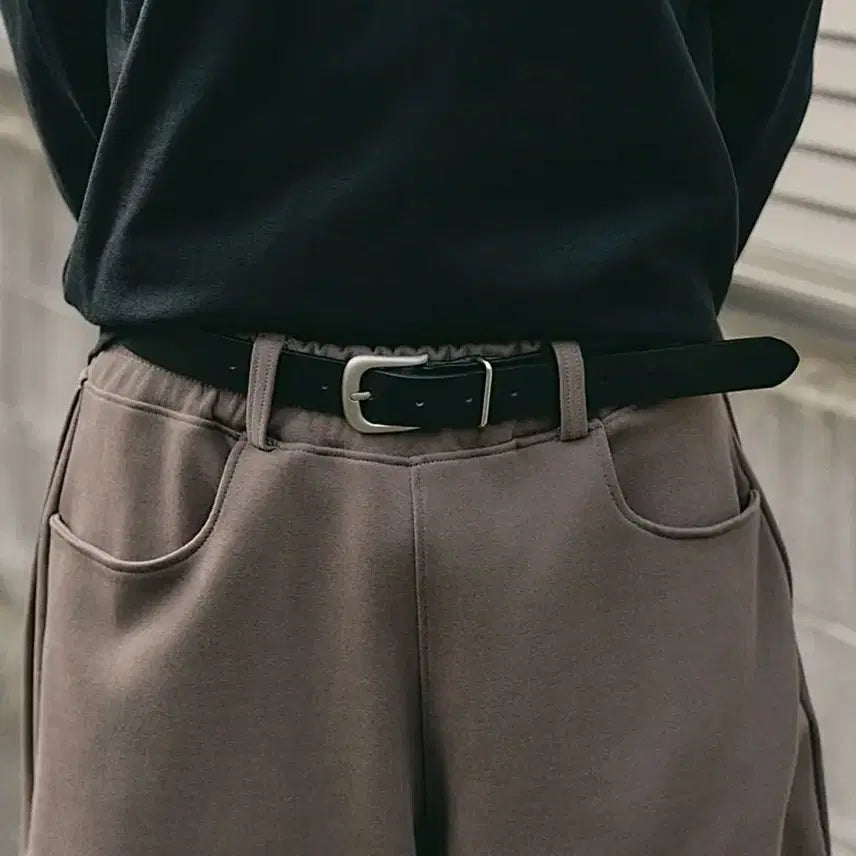 [BUNJANG] Zero Basic Hard Leather Belt Black / (새상품 택포가격) 제로 베이직 하드 레더 벨트 [블랙]