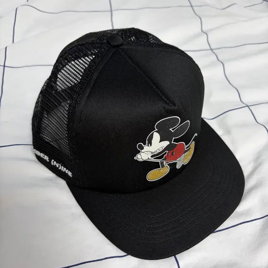 [BUNJANG] Supreme Number Nine Mickey Trucker Cap Black / 슈프림 넘버나인 미키 트러커캡 블랙