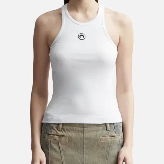 [BUNJANG] Maison Margiela White Tank Top (Size S) / 마린세르 화이트 탱크탑 민소매 슬리브리스 S