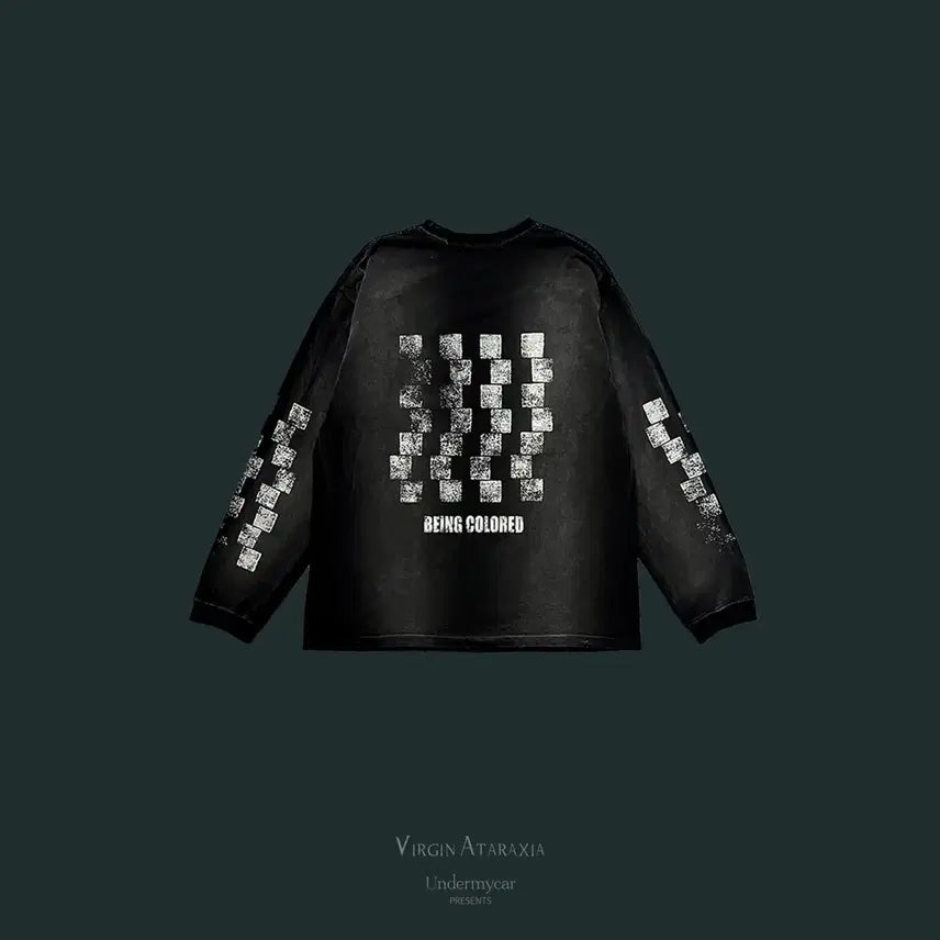 [BUNJANG] Undermycar Checkerboard Vintage Long Sleeve / 언더마이카 체커보드 빈티지 롱슬리브