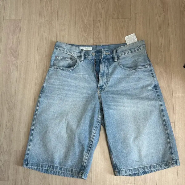 [BUNJANG] ZARA Bermuda Shorts Pants Light Blue / 자라 버뮤다 팬츠 32
