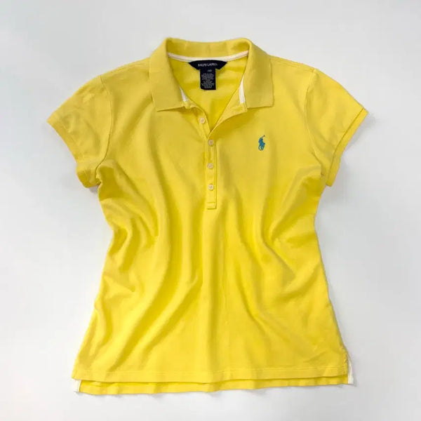 [BUNJANG] Polo Ralph Lauren Women's Short Sleeve Polo Shirt Lemon / 폴로 랄프로렌 반팔 카라티 레몬